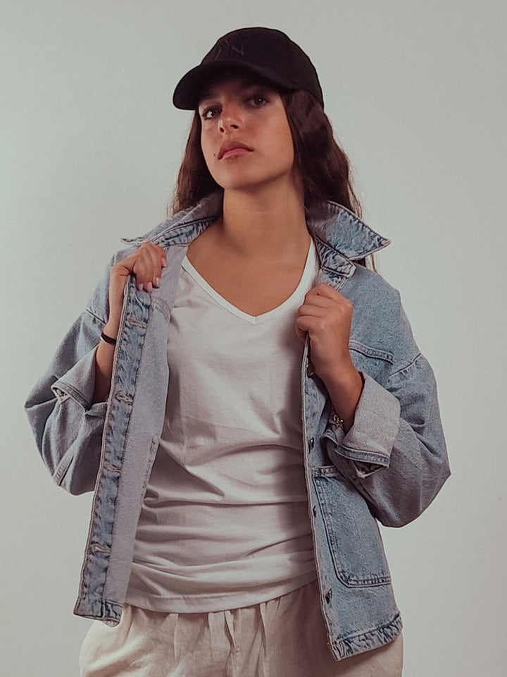 Urban Legend Cotton Modal V-Neck Tee
