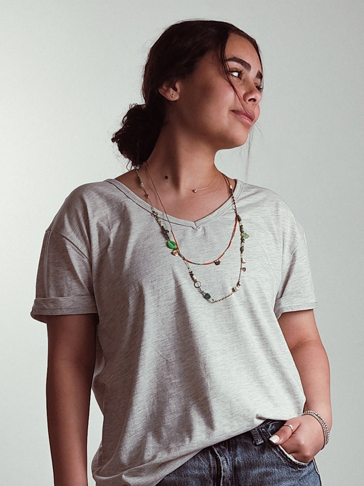 Urban Legend Cotton Modal V-Neck Tee