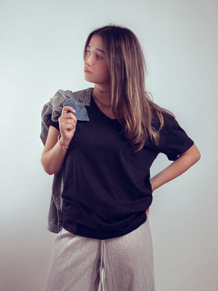 Urban Legend Cotton Modal V-Neck Tee